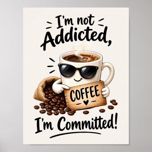 Kaffeetäter Kaffee Poster (Vorne)
