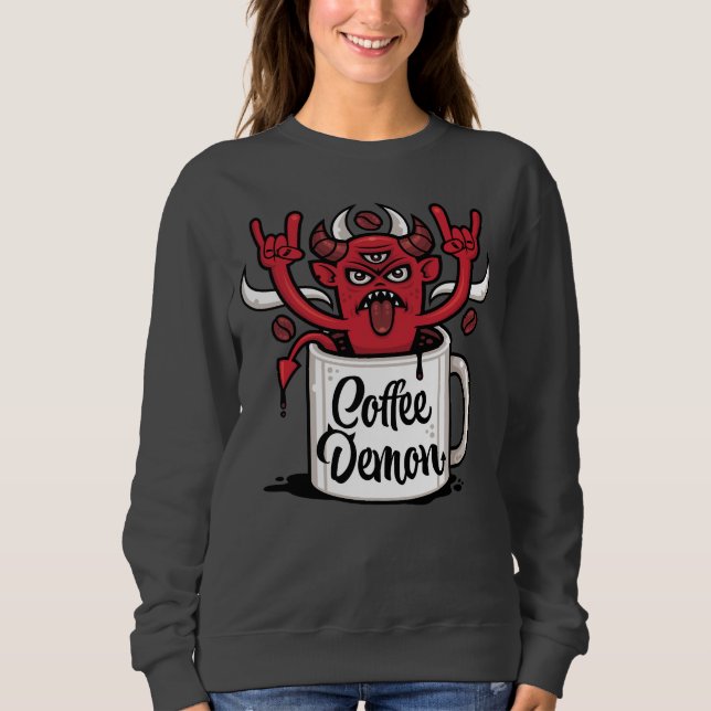Kaffeeteufel Sweatshirt (Vorderseite)