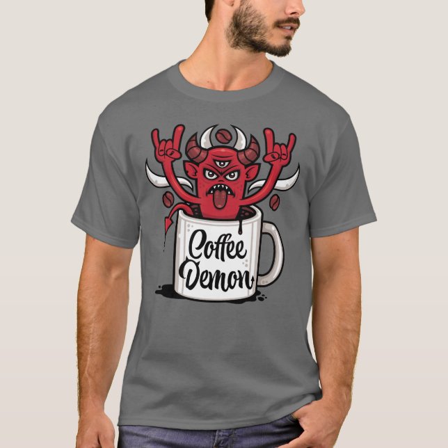 Kaffeeteufel T-Shirt (Vorderseite)