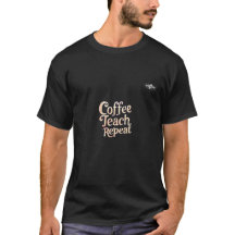 Kaffeetrainer Wiederholung T - Shirt - Funny Teach