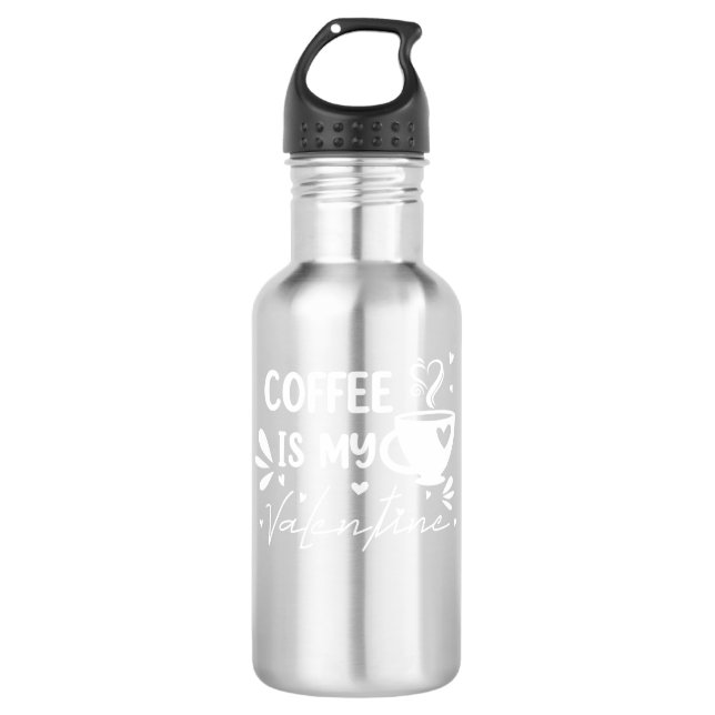 Kaffeetrinke Edelstahlflasche (Vorderseite)
