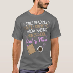 Kaffeetrinken Bibel Lesen häusliche Mama T-Shirt
