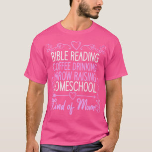 Kaffeetrinken Bibel Lesen häusliche Mama T-Shirt