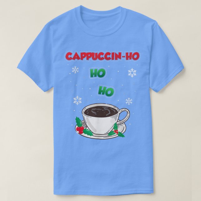 Kaffeetrinken Cappuccino Matching Family Christm T-Shirt (Design vorne)