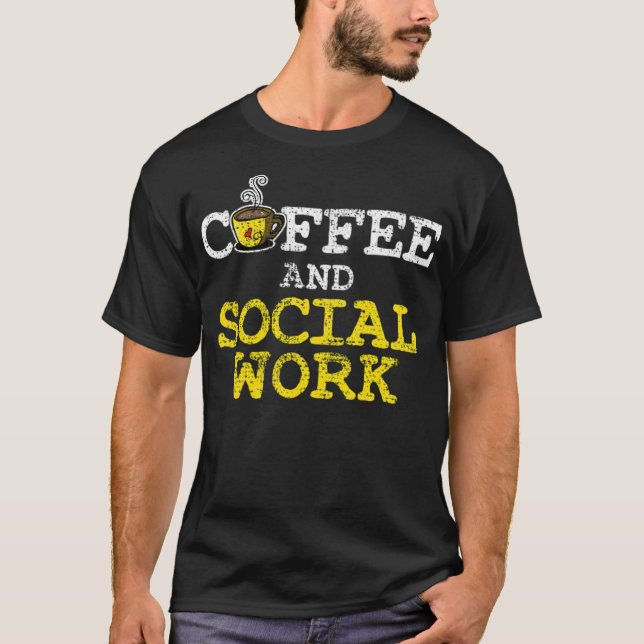 Kaffeetrinken T-Shirt (Vorderseite)