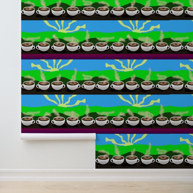 Kaffeetrinken Tapete (Anwendung)