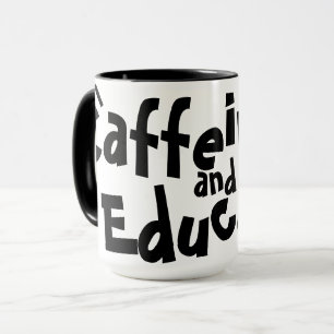 Kaffeetrinken und Lehren Lustiger Spruch Lehrer-Ge Tasse