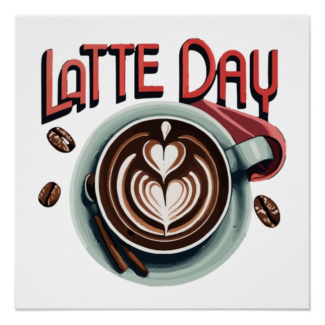 Kaffeetrinks Poster (Vorderseite)