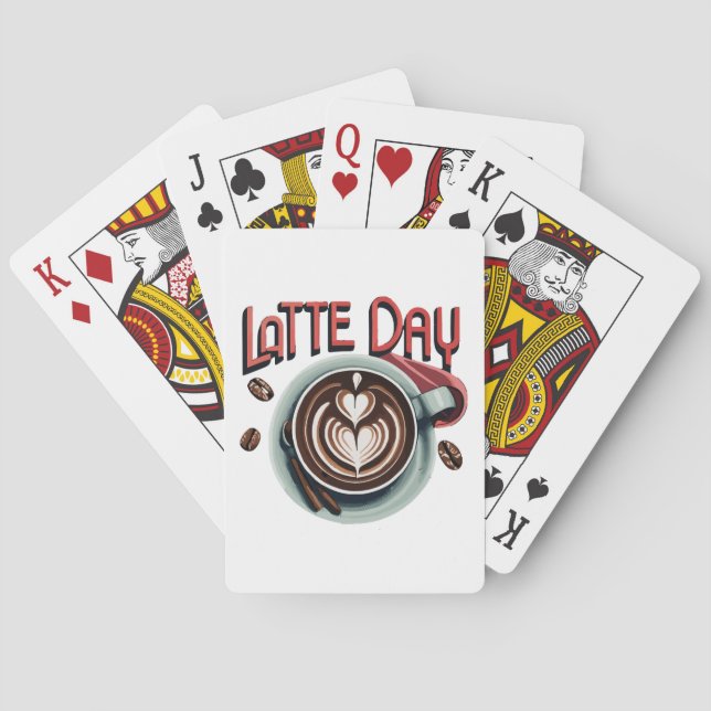 Kaffeetrinks Spielkarten (Rückseite)