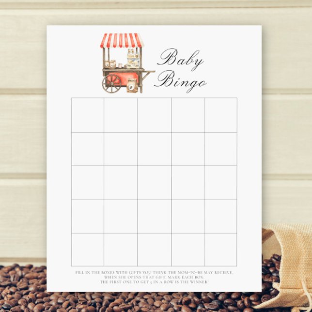 Kaffeetrolley-Babyshower-Bingo-Spiel (Von Creator hochgeladen)