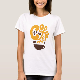 Kaffeetypografie für Kaffeeliebhaber T-Shirt