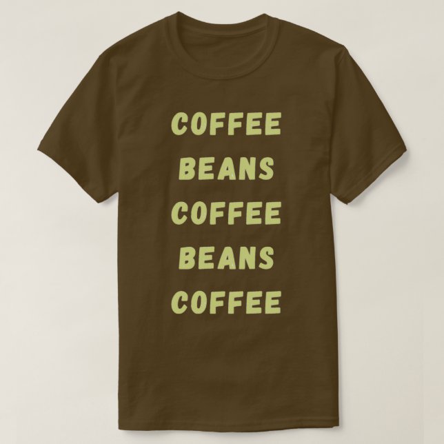 Kaffeetyppografie T-Shirt (Design vorne)