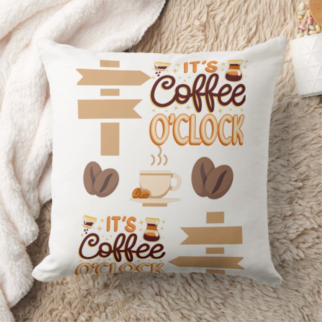 Kaffeeuhr Kissen (Decke)