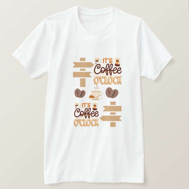 Kaffeeuhr T-Shirt (Design vorne)