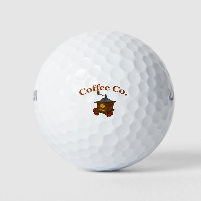 Kaffeeunternehmen Golfball (Vorderseite)