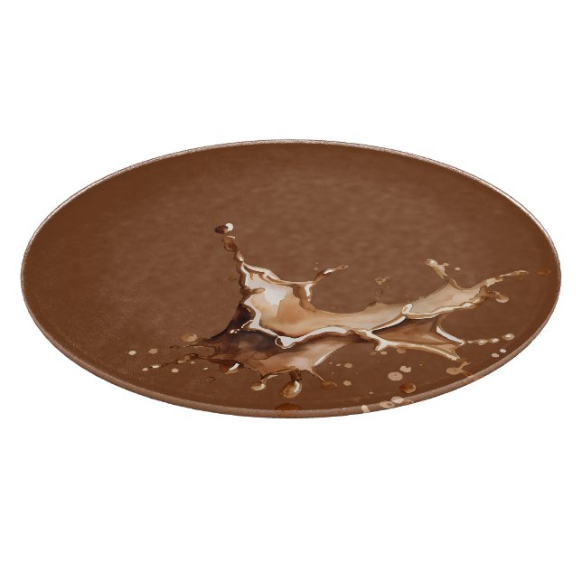 Kaffeeverguss Schneidebrett (Ecke)