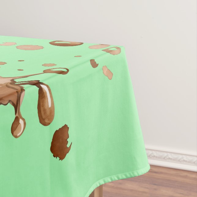 Kaffeeverguss Tischdecke (Beispiel)