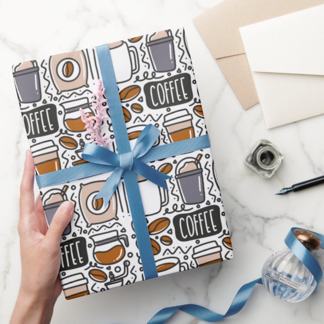 Kaffeeverpackungspapier, Espresso-Geschenkverpacku Geschenkpapier (Schenken)