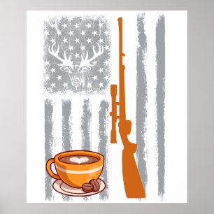 Kaffeeversteckjagd - Vintage USA Amerikanische Fla Poster