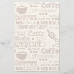 Kaffeewörter Briefpapier