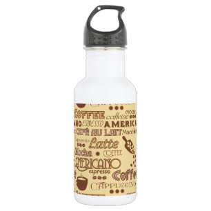Kaffeewörter Edelstahlflasche