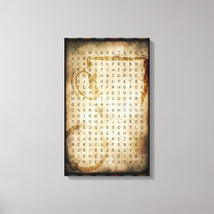 Kaffeewortsuche Leinwanddruck