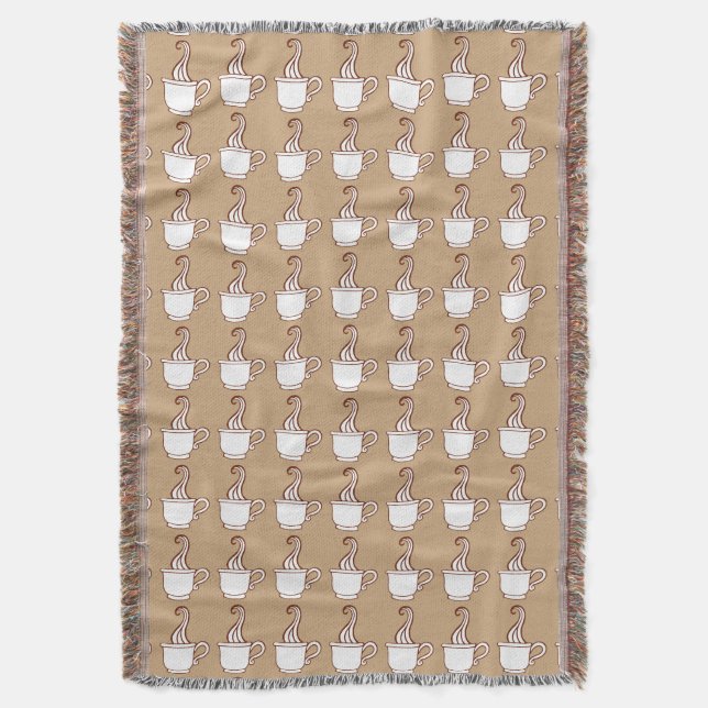 Kaffeewurfdecke Geschenk Decke (Vorderseite Vertikal)