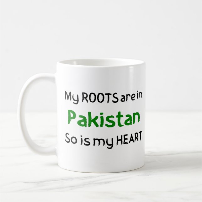 Kaffeewurzel aus Pakistan Tasse (Links)