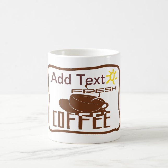 Kaffeezeichen, Name hinzufügen Tasse (Mittel)