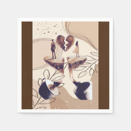 Kaffeezeit, alles was wir brauchen ist Kaffee, Kaf Serviette