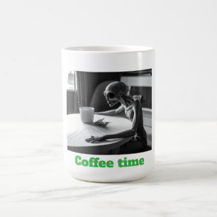 Kaffeezeit Außerirdischer Kaffeetasse