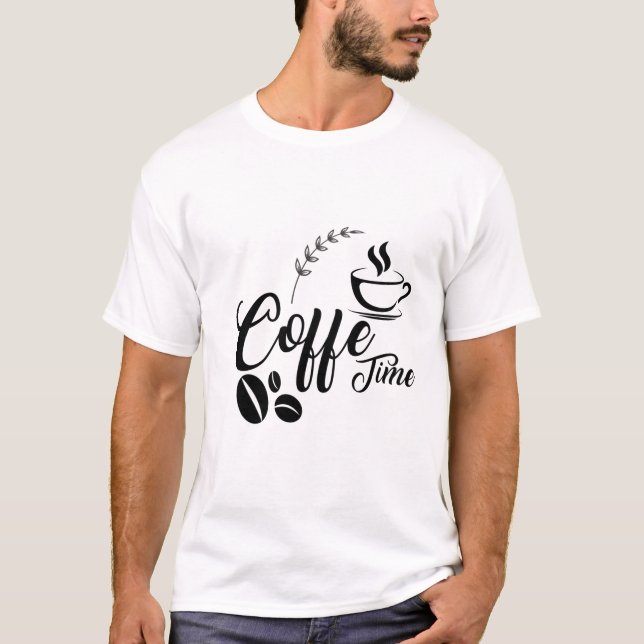 Kaffeezeit - Cosy Coffeine Lover Design T-Shirt (Vorderseite)