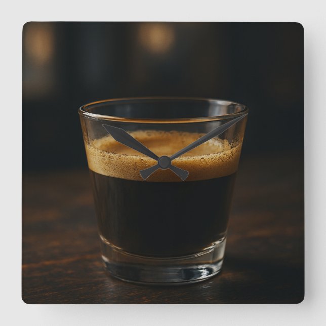 Kaffeezeit - Gemütliche Uhr (Vorderseite)