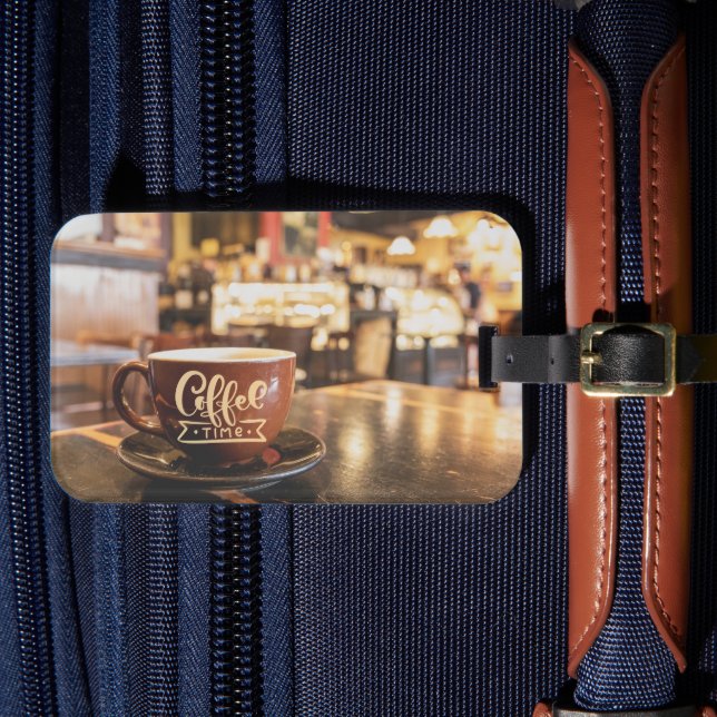 Kaffeezeit Gepäckanhänger (Vorderseite Insitu 4)