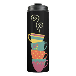 Kaffeezeit gestapelte Tasse Dampf schwenken