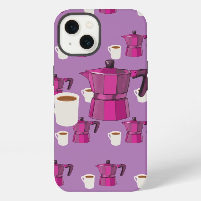 Kaffeezeit iPhone Hülle (Rückseite)