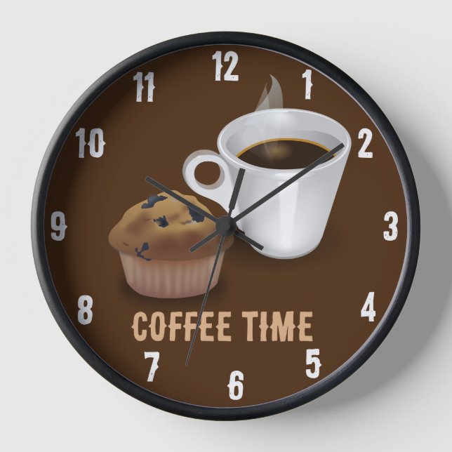 Kaffeezeit Küchenuhr Uhr (Vorderseite)