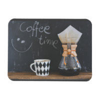 Kaffeezeit mit Cup und Kaffeekanne