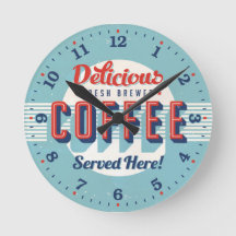 Kaffeezeit Reto-Style Decorative Wall Clock