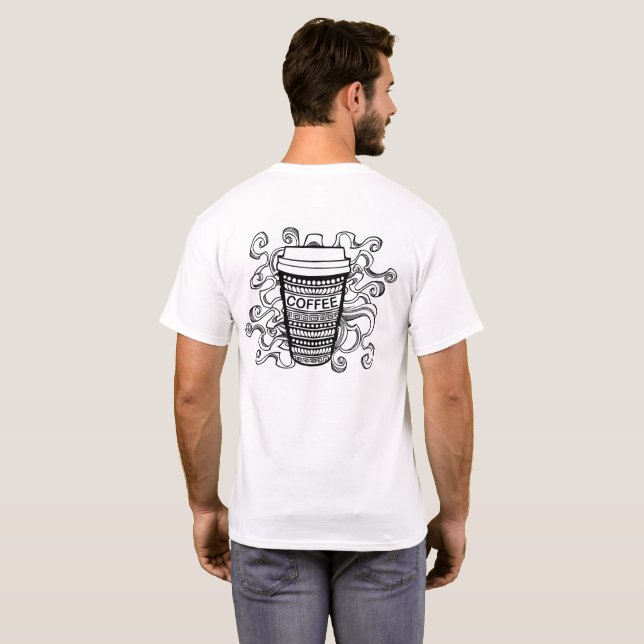 Kaffeezeit T-Shirt (Schwarz voll)
