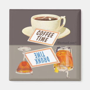 Kaffeezeit umgedreht Magnet