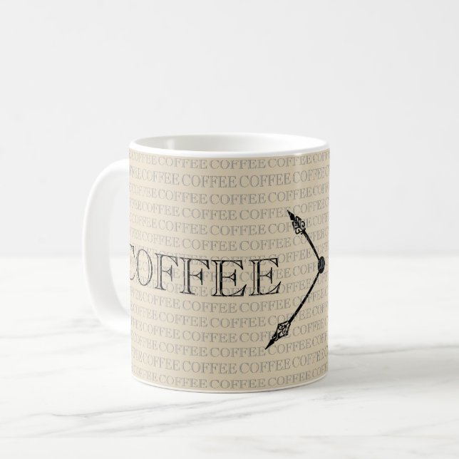 Kaffeezeitmuster Kaffeetasse (Vorderseite Links)