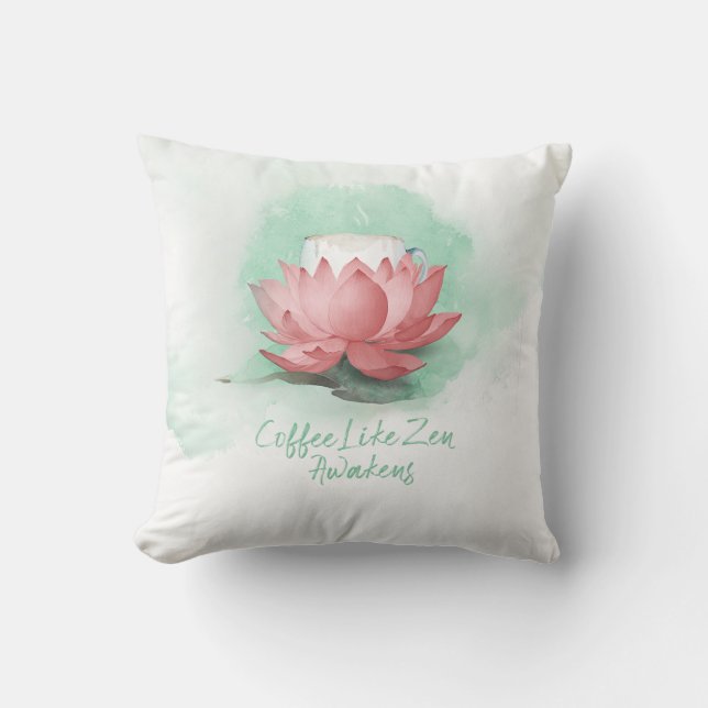 Kaffeezen Kissen (Vorderseite)