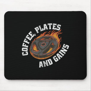 Kaffeezubereitung Teller erhalten Gymnastikhandsch Mousepad