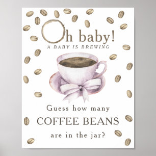 Kaffeezubereitung - Wie viele Kaffeebohnen Poster