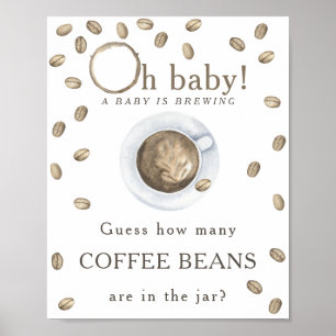 Kaffeezubereitung - Wie viele Kaffeebohnen Poster