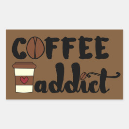 Kaffeezusatz II Rechteckiger Aufkleber