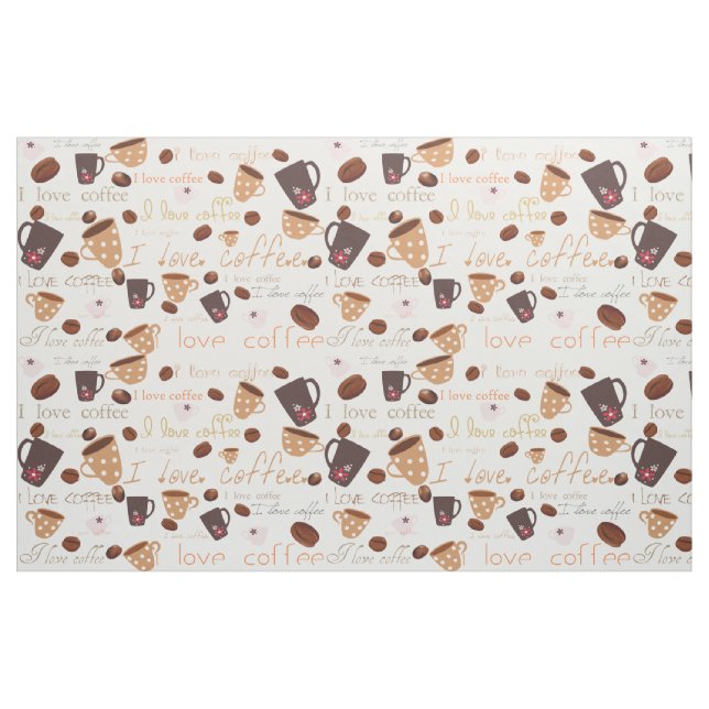 Kaffegewebe der Liebe I Stoff (Fat Quarter (45,7 x 55,9 cm))