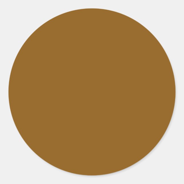 KAFFEINIERTE ZINNAMON (feste Farbe) Runder Aufkleber (Vorderseite)