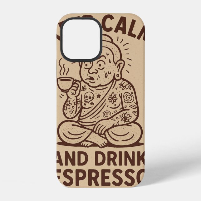 Kaffeinierter Call-Fall iPhone Hülle (Rückseite)